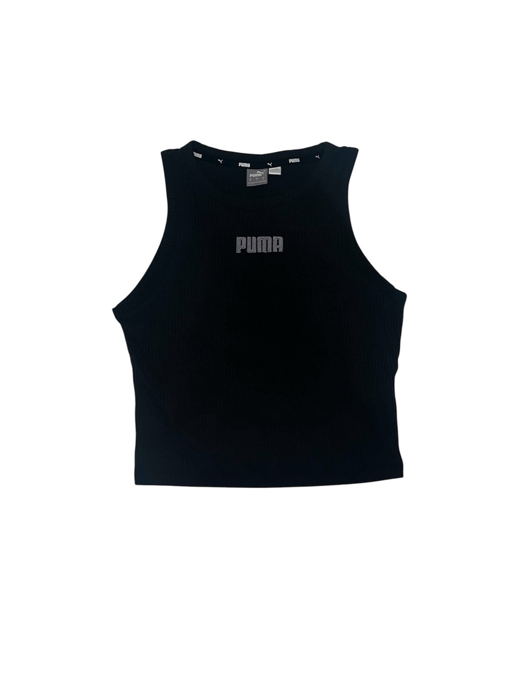 Puma Black Crop Top Women’s Size Small Cropped Top Cropped Tank Top Sporty Sleek